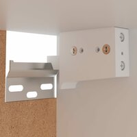 Hangkast 29,5x31x60 cm bewerkt hout zwart