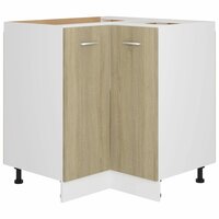 Hoekonderkast 75,5x75,5x81,5 cm spaanplaat sonoma eikenkleurig