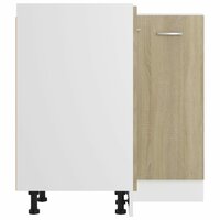 Hoekonderkast 75,5x75,5x81,5 cm spaanplaat sonoma eikenkleurig
