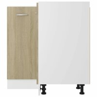 Hoekonderkast 75,5x75,5x81,5 cm spaanplaat sonoma eikenkleurig
