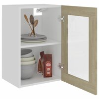 Hangkast 40x31x60 cm bewerkt hout sonoma eikenkleurig