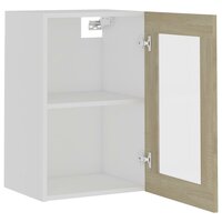 Hangkast 40x31x60 cm bewerkt hout sonoma eikenkleurig