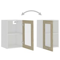 Hangkast 40x31x60 cm bewerkt hout sonoma eikenkleurig