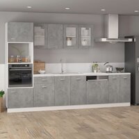 Hangkast 40x31x60 cm bewerkt hout betongrijs