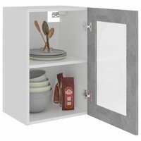 Hangkast 40x31x60 cm bewerkt hout betongrijs