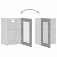 Hangkast 40x31x60 cm bewerkt hout betongrijs