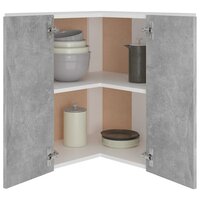 Hanghoekkast 57x57x60 cm bewerkt hout betongrijs