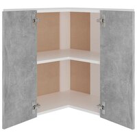 Hanghoekkast 57x57x60 cm bewerkt hout betongrijs