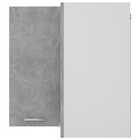 Hanghoekkast 57x57x60 cm bewerkt hout betongrijs