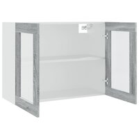 Hangkast 80x31x60 cm bewerkt hout grijs sonoma eikenkleurig