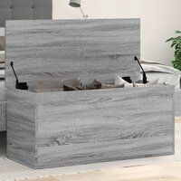 Opbergbox 100x42x46 cm bewerkt hout grijs sonoma eikenkleurig