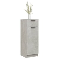 Badkamerkast 32x34x90 cm bewerkt hout betongrijs