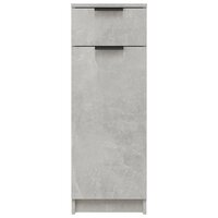 Badkamerkast 32x34x90 cm bewerkt hout betongrijs