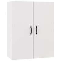 Hangkast 69,5x34x90 cm bewerkt hout wit