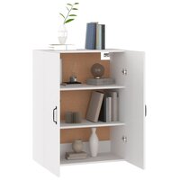 Hangkast 69,5x34x90 cm bewerkt hout wit