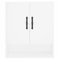 Wandkast 60x31x70 cm bewerkt hout wit