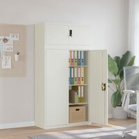 Archiefkast 90x40x180 cm staal wit