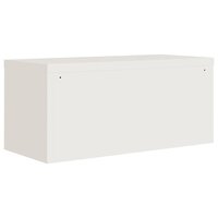 Archiefkast 90x40x180 cm staal wit