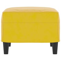 Voetenbank 60x50x41 cm fluweel geel