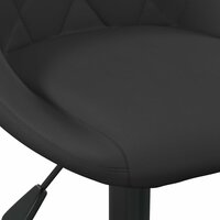 Eetkamerstoelen draaibaar 2 st fluweel zwart