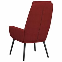 Relaxstoel stof wijnrood
