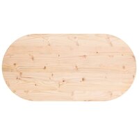 Tafelblad ovaal 110x55x2,5 cm massief grenenhout