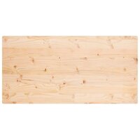 Tafelblad rechthoekig 110x60x2,5 cm massief grenenhout