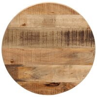 Tafelblad rond &Oslash; 50x3,8 cm massief ruw mangohout