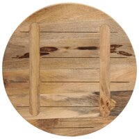 Tafelblad rond &Oslash; 50x3,8 cm massief ruw mangohout