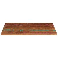 Tafelblad rechthoekig 120x50x2,5 cm massief gerecycled hout