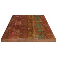 Tafelblad rechthoekig 120x50x2,5 cm massief gerecycled hout