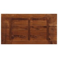 Tafelblad rechthoekig 120x50x2,5 cm massief gerecycled hout