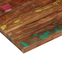 Tafelblad rechthoekig 120x50x2,5 cm massief gerecycled hout