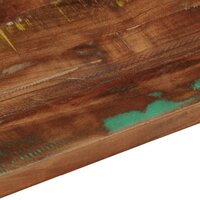 Tafelblad rechthoekig 120x50x2,5 cm massief gerecycled hout