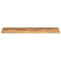Tafelblad rechthoekig 120x30x3,8 cm massief ruw mangohout