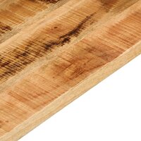 Tafelblad rechthoekig 160x30x3,8 cm massief ruw mangohout