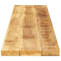 Tafelblad rechthoekig 160x20x3,8 cm massief ruw mangohout