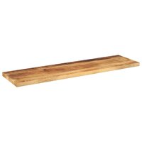 Tafelblad rechthoekig 100x20x2,5 cm massief ruw mangohout