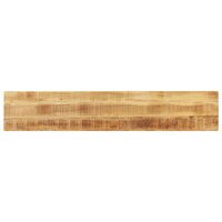 Tafelblad rechthoekig 160x40x2,5 cm massief ruw mangohout