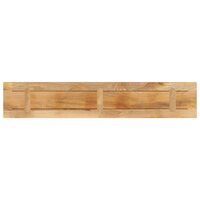 Tafelblad rechthoekig 160x40x2,5 cm massief ruw mangohout