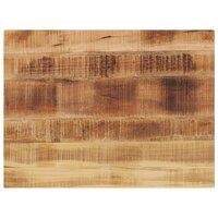 Tafelblad rechthoekig 90x50x2,5 cm massief ruw mangohout