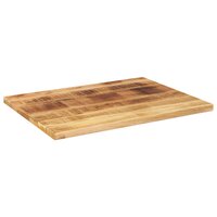 Tafelblad rechthoekig 90x50x2,5 cm massief ruw mangohout