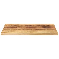 Tafelblad rechthoekig 90x50x2,5 cm massief ruw mangohout