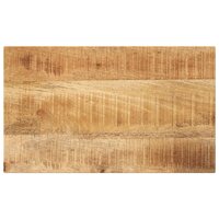 Tafelblad rechthoekig 50x40x2,5 cm massief ruw mangohout