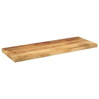 Tafelblad rechthoekig 80x30x2,5 cm massief ruw mangohout