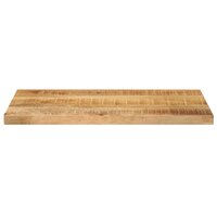 Tafelblad rechthoekig 60x20x2,5 cm massief ruw mangohout
