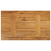 Tafelblad rechthoekig 60x20x2,5 cm massief mangohout