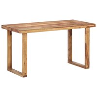 Eettafel 140x70x76 cm massief sheeshamhout