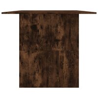 Eettafel 180x90x76 cm bewerkt hout gerookt eikenkleurig
