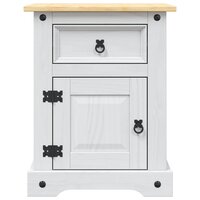 Nachtkastje 53x39x67 cm Mexicaans grenenhout Corona-stijl wit